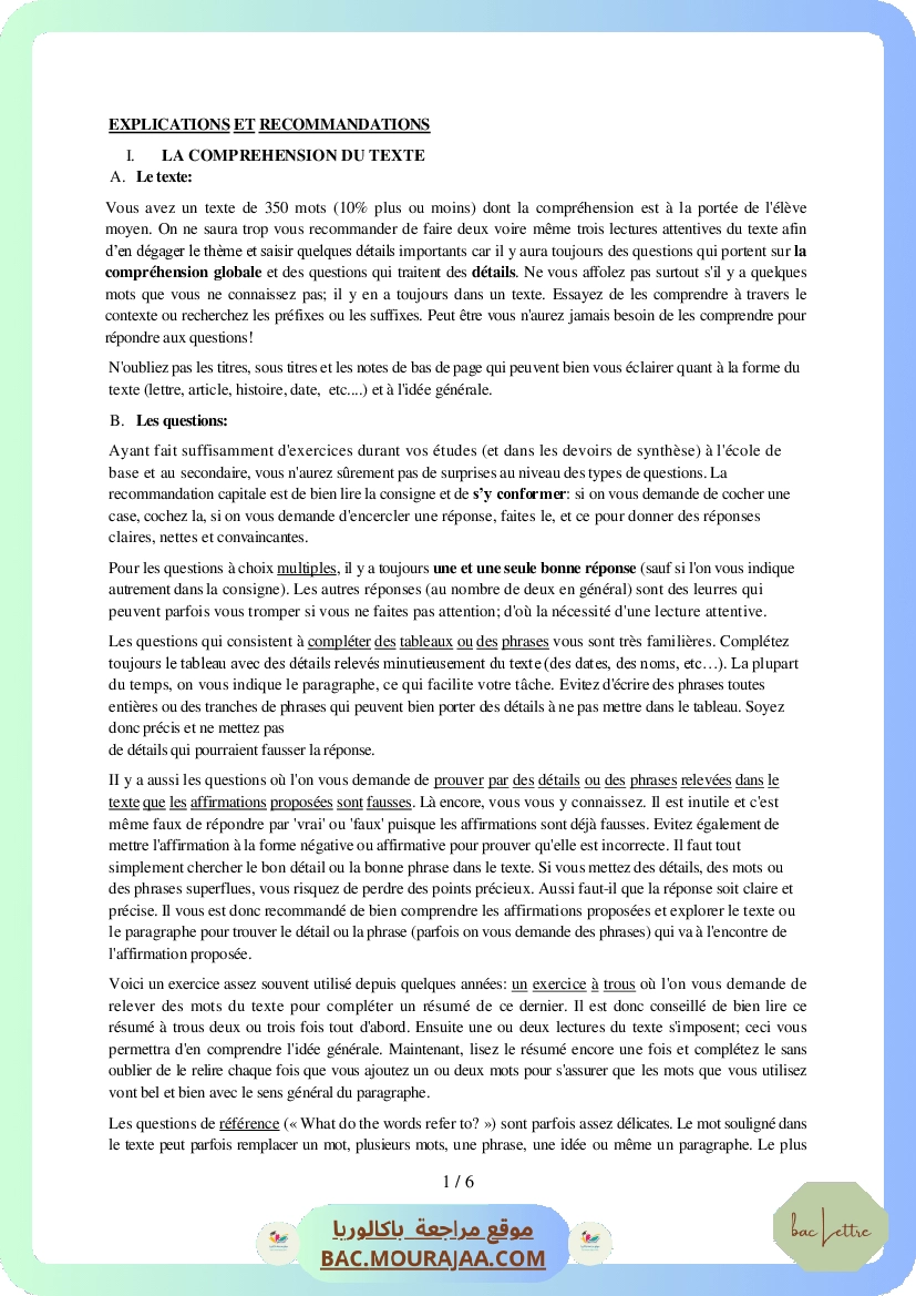 Corrigé principale anglais Bac 2012 – Section lettre